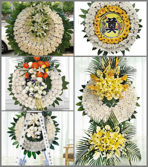 福建福州罗源县松山镇白水村花圈速递